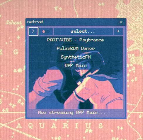 Netrad is a basic internet radio player. There are a few preprogrammed stations, as well as the ability to add new stations